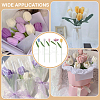 5Pcs 5 Colors Woolen Yarn Artificial Tulip Flower AJEW-FG0004-63-6