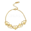 Ion Plating(IP) Golden 304 Stainless Steel Link Bracelets for Women BJEW-K254-17B-G-1