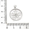 Rack Plating Brass Micro Pave Cubic Zirconia Pendants KK-D359-36P-3