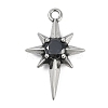 316 Surgical Stainless Steel Micro Pave Cubic Zirconia Pendants X-STAS-G349-01AS-01-1