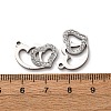304 Stainless Steel Clay Rhinestone Pendants STAS-P406-17C-P-3