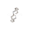 304 Stainless Steel Open Cuff Rings for Women RJEW-K303-08P-2