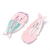 Baking Paint Iron Snap Hair Clips PHAR-B0002-27D-2