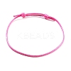 Adjustable Waxed Polyester Cord Bracelet for Women BJEW-TAC0011-2