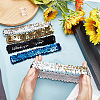 12Pcs 4 Colors Yarn & Rubber Elastic Headbands OHAR-GF0001-17-3