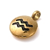 304 Stainless Steel Black Enamel Charms STAS-R009-02G-10-2