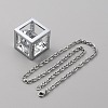 Bling Diamond Cube Car Rear View Mirror Charms HJEW-WH0043-45P-02-2