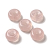 Natural Rose Quartz European Pendants G-M397-01B-1