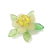 Natural Lemon Jade & Glass Pendants PALLOY-MZ01192-02-3