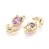 Brass Micro Pave Cubic Zirconia Pendants LS-KK-N262-115A-G-2