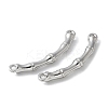 Alloy Curved Bamboo Stick Connector Charms PALLOY-S044-07A-P-2