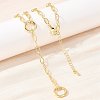 Brass Cable Chain Y Lariat Necklaces NJEW-H087-06C-G-1