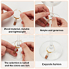 Brass Wine Glass Charms AJEW-GO00012-3