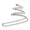 Iron Rolo Chains Necklace Making MAK-R015-75cm-B-2