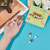 26Pcs 26 Styles Alloy Enamel Pendant Decorations HJEW-DR00005-4
