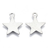 Non-Tarnish 201 Stainless Steel Pendants STAS-R116-050B-2