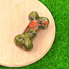 Natural Unakite Carved Healing Bone Figurines PW-WG39010-09-1