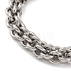 201 Stainless Steel Rope Chain Necklace NJEW-F222-38P-09-3