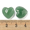 Natural Green Aventurine Faceted Heart Charms G-G123-01H-3