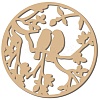 Laser Cut Unfinished Basswood Wall Decoration WOOD-WH0113-117-1