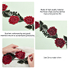 2 Yards Polyester Embroidery Rose Lace Ribbon OCOR-PH0002-84-4