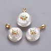 Natural Cultured Freshwater Pearl Pendants LS-KK-L187-07G-1