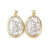Brass Religion Pendants KK-K408-04G-05-1