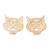 Brass Filigree Animal Pendants KK-G468-37G-1