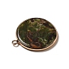 Natural Kambaba Jasper Pendants G-A213-01G-10-3