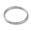 Non-Tarnish 304 Stainless Steel Simple Plain Band Finger Ring for Women Men RJEW-F152-01H-P-2