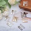 6 Pairs 3 Colors Alloy Interlocking Clasps FIND-CA0009-21-5