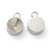 Non-Tarnish 202 Stainless Steel Pendant Rhinestone Settings LS-X-STAS-F266-21D-P-2