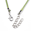 Waxed Cord Necklace Making NCOR-T001-16-3