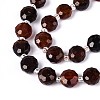 Natural Garnet Beads Strands G-B153-B22-3