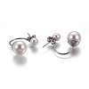 304 Stainless Steel Stud Earrings EJEW-P184-01P-2