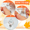 Alloy Maple Leaf Wine Glass Charms AJEW-SC00018-3