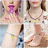 40Pcs 8 Styles Sports Theme Alloy Enamel Connector Charms ENAM-CJ0005-90-7
