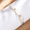 304 Stainless Steel Paperclip Chain Bracelets for Women BJEW-A036-02P-1