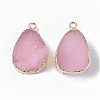 Druzy Resin Pendants RESI-S383-018G-2