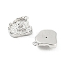 Brass Micro Pave Cubic Zirconia Pendants KK-E090-15P-2