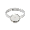 Non-Tarnish 304 Stainless Steel Adjustable Ring Components STAS-Z064-07P-02-2