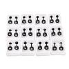 Flat Round Crystal Rhinestone Ear Fake Plugs EJEW-H105-21EB-B-1