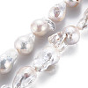 Natural Baroque Pearl Keshi Pearl Beads Strands PEAR-S019-05B-2