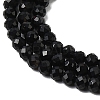 Natural Black Agate Beads Strands G-H336-A02-02-4