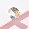 304 Stainless Steel Cuff Open Rings RJEW-Z121-02GP-05-1