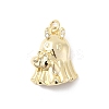 Brass Micro Pave Cubic Zirconia Pendants KK-Z137-12G-1