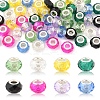 48Pcs 8 Colors Handmade Glass European Beads GLAA-FS0002-14-1
