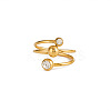 304 Stainless Steel Open Cuff Rings for Women LS-DM3839-3-2