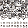 90Pcs 10 Styles 201 Stainless Steel European Beads STAS-PA0001-01-1