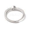 Rack Plating Brass Clear Cubic Zirconia Constellation Adjustable Rings for Women RJEW-S407-08P-11-3